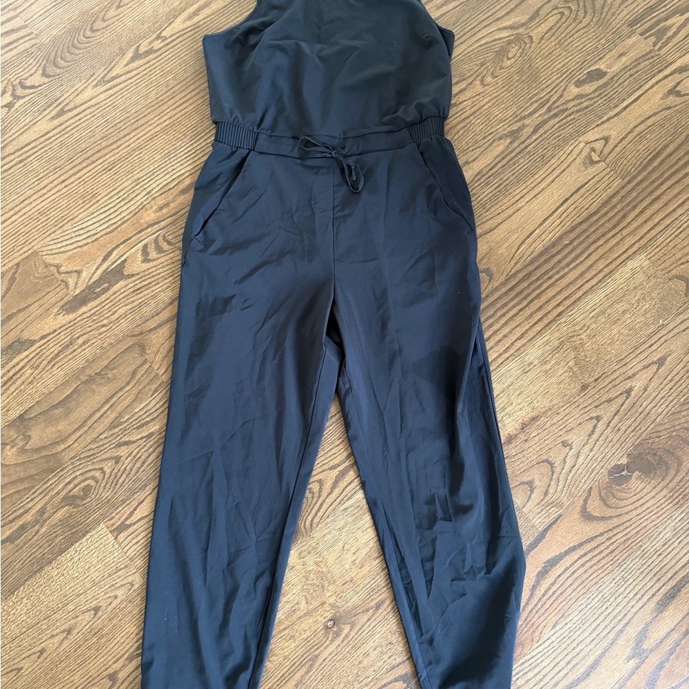 All in Motion Black Sleeveless Jumpsuit